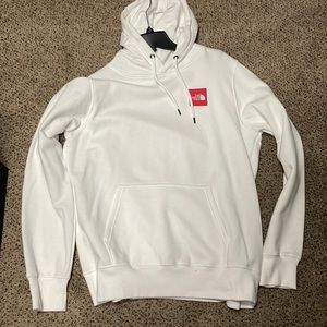 North Face Box Logo Hoodie. Excellent condition. Never worn or washed. Size L